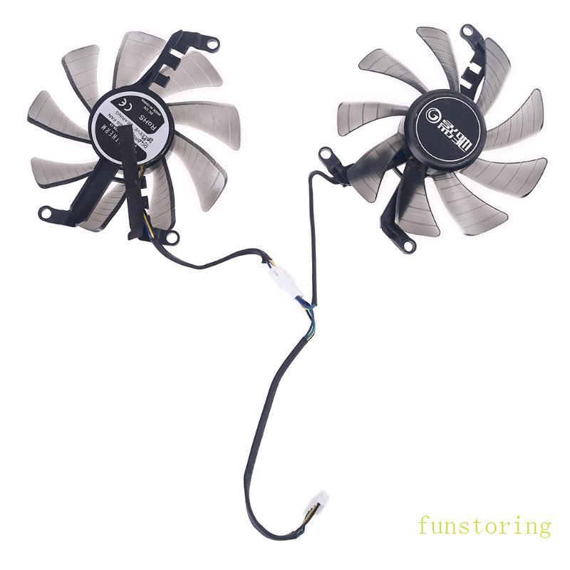 FUN 1 คู่ 85 มม. 4Pin พัดลมคูลเลอร์สําหรับ Galax GeForce GTX 1660 RTX 2060 2070 กราฟิกการ์ดพัดลมระบา
