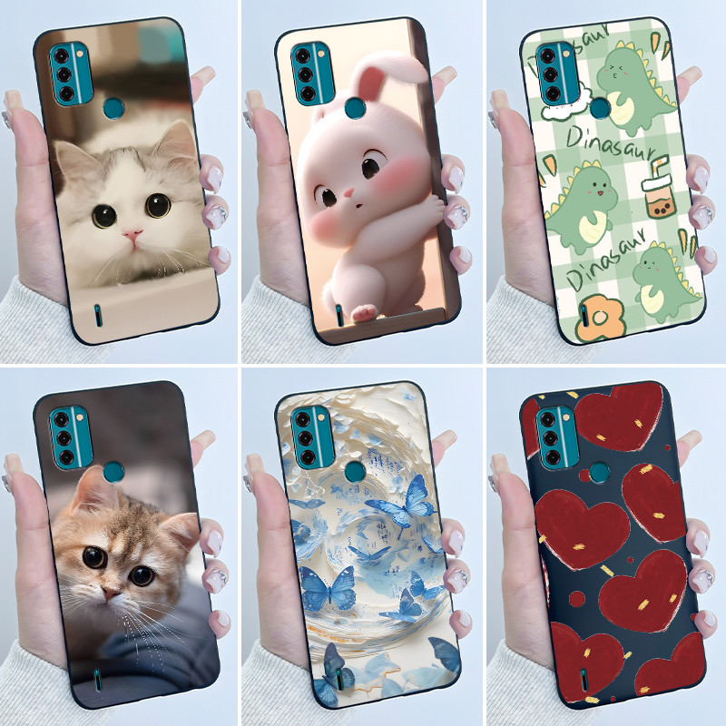 เคสน่ารักสําหรับ Nokia C31 / Nokia C32 (TA-1534) การพิมพ์เชลล์ฝาครอบป้องกันซิลิโคนอ่อนนุ่มการ์ตูนเคส