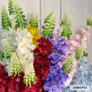 ไลทั่มช่อ 7 ก้าน ต้นสูง 60 cm. ดอกไม้ตกแต่งบ้าน ดอกไลทั่มปลอม ของตกแต่งงาน ของตกเเต่งคาเฟ่