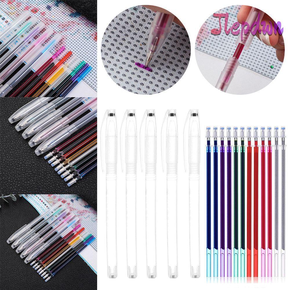 JEPDWN ปากกาลบได้ Cross ปากกามาร์กเกอร์อัตโนมัติ Cross Patchwork ละลายน้ําเติม