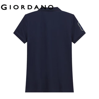 GIORDANO เสื้อโปโลผู้หญิง Women's Cotton 3D Lion Slim Polo 05315222