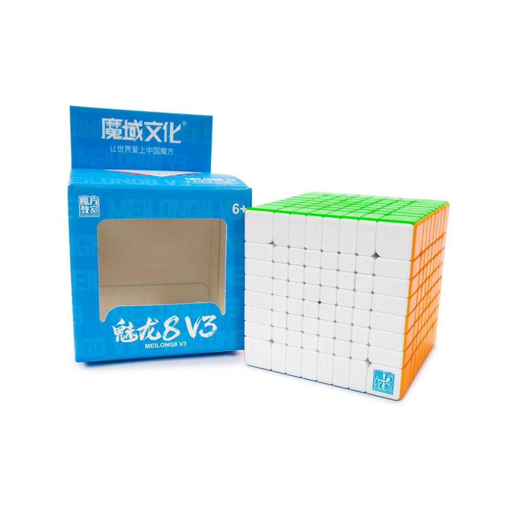 Moyu 8X8 MFJS Meilong 8X8 ของเล่นลูกบาศก์ความเร็ว ไร้สติกเกอร์ 8 8X8
