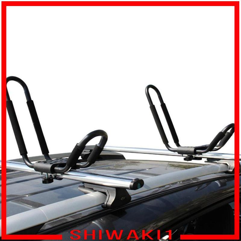 [Shiwaki1] 2x Kayak Roof Rack หลังคาด้านบนติดตั้งบนรถ Paddleboard Kayak Roof Carrier
