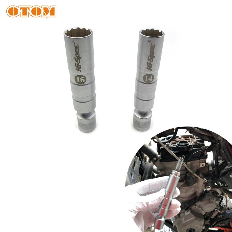 TO OTOM Universal 14mm/16mm Point Remover Wrench Magnetic Spark Plug Sleeve Socket Car Removal Tool 