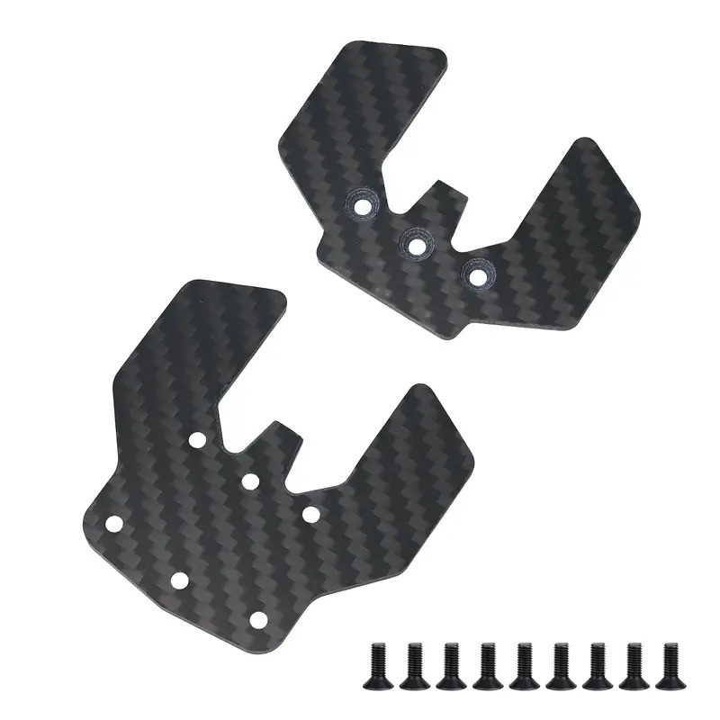 Tamiya TT02S SR SRX LY233 คาร์บอนไฟเบอร์แผ่นหยุดส่วนล่างแขนล่าง Baffle RC รถอะไหล่อัพเกรด