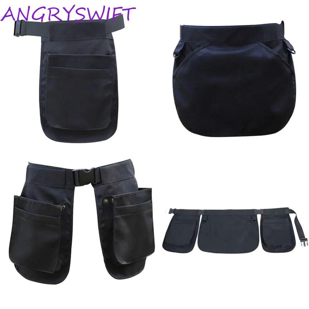 แพ็คเอว ANGRYSWIFT, กระเป๋าเข็มขัดผ้ากันเปื้อนสีดําอเนกประสงค์, แฟชั่นปรับได้กันน้ําแบบพกพา Fanny Pack Mountaineering