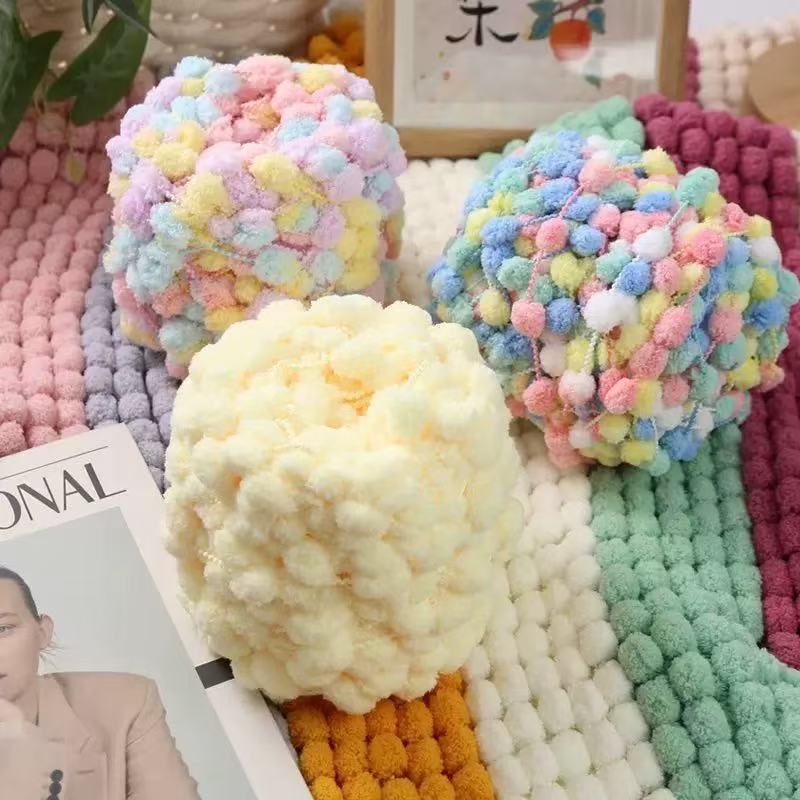 Small Ball Ball เส้นด้ายขนาดเล็ก Ball Line ถักเบาะรองนั่งเครื่องปรับอากาศผ้าห่ม diy Handmade โครเชต์