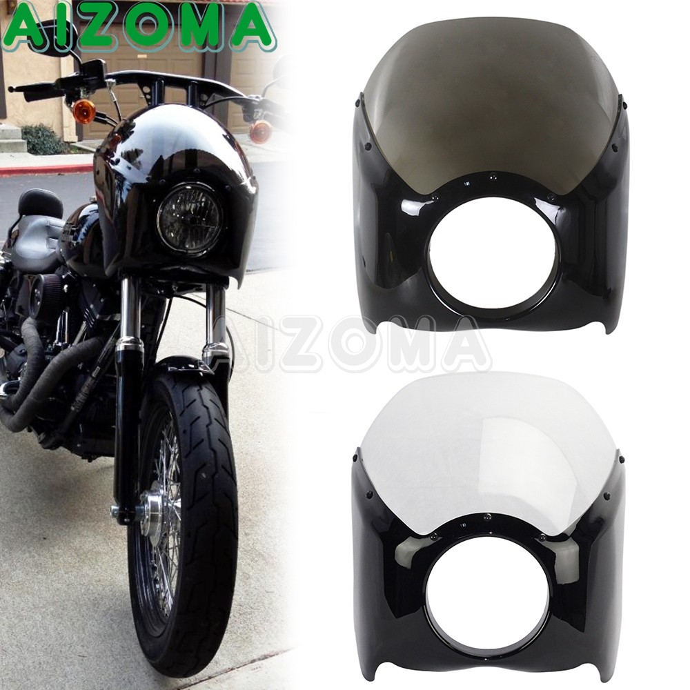 Zไฟหน้า Fairing รถจักรยานยนต์ 5.75 นิ้วรอบไฟหน้าสําหรับ Harley Sportster XL883 XL883L XL883N XL883R 
