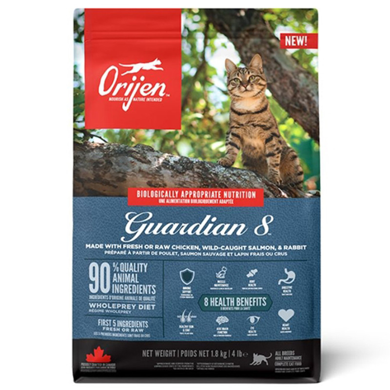 Orijen โอริเจน การ์เดี่ยน 8 สำหรับแมว 1.8 kg Orijen Cat Guardian 1.8 kg [หมายเลขบาร์โค้ด 00649927189