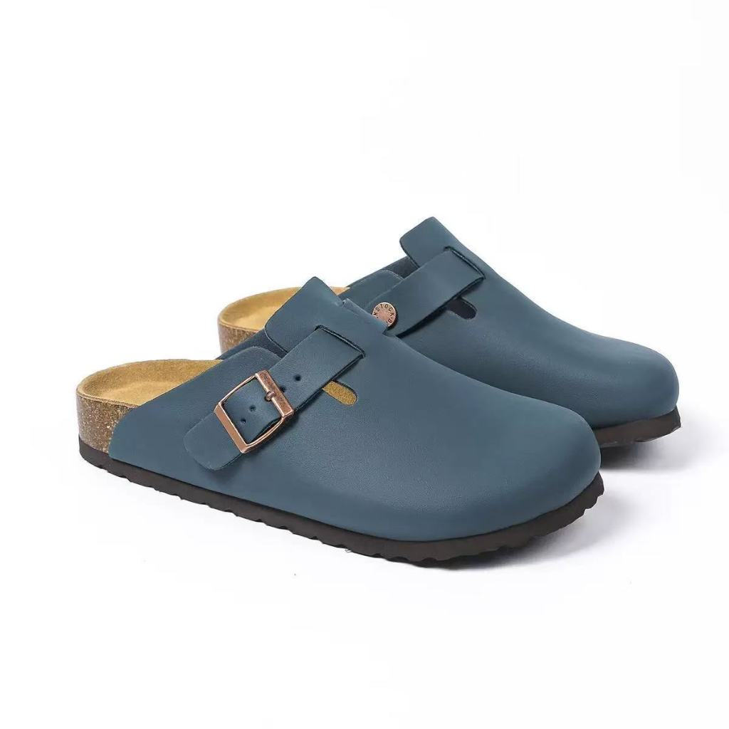 Birkenstock รองเท้าแตะคอร์กคลาสสิกสําหรับผู้ชาย/ผู้หญิง - คอลเลกชันบอสตัน NFTQ