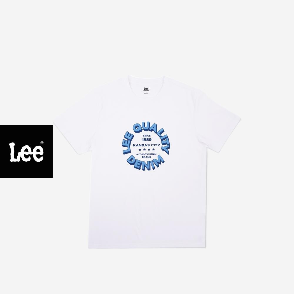 LEE เสื้อยืดแขนสั้นผู้ชาย ทรง Regular รุ่น LE S525MTSSF89 สีขาว