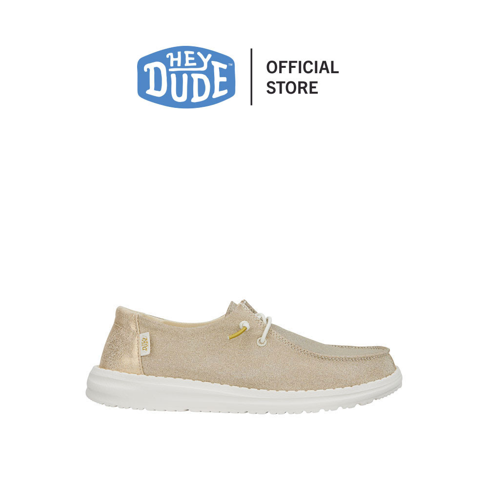 HEYDUDE รองเท้าลำลองผู้หญิง WENDY METALLIC SPARKLE รุ่น 41082-710 - GOLD