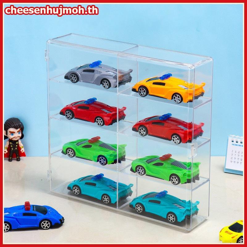 CN 1ชิ้นกันฝุ่นรถไม่เจาะกาวผนังกล่องเก็บโปร่งใส1:64อะคริลิคกล่องแสดงรถสําหรับรถยนต์รุ่นของเล่นตู้รา ไทย