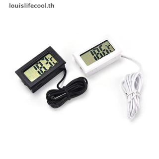 Louislifecool Mini LCD ตู้เย็นดิจิตอลตู้แช่แข็งเครื่องวัดอุณ…