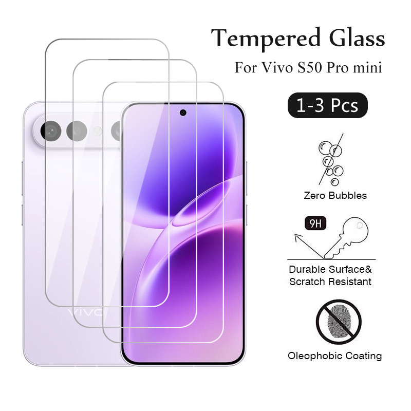 1-3 ชิ้นสําหรับ Vivo S50 Pro mini กระจกนิรภัยสําหรับ Vivo S30 Pro mini S50 S30 T4 T3 Lite Pro T4X T3