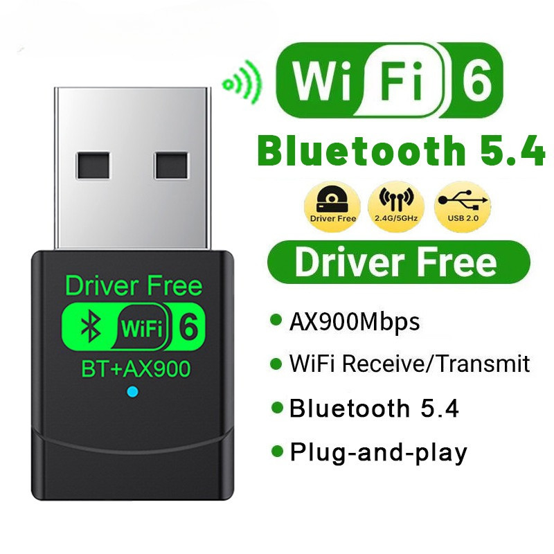 BT+AX900 Wifi 6 การเข้ารหัสไดรฟ์ฟรี Bluetooth