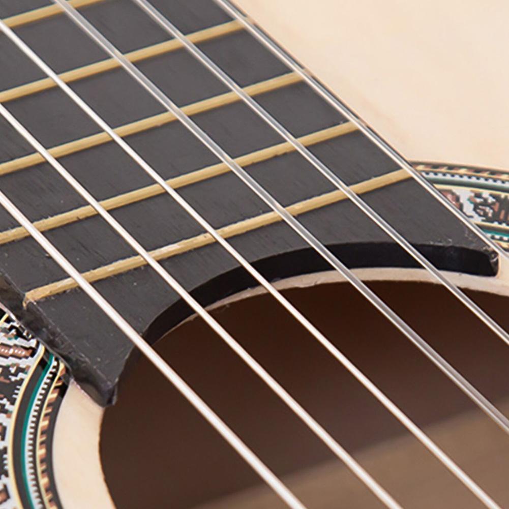 ไนลอนสายกีตาร์สายกีตาร์ทองแดง Winding String Core โปร่งใส E8u8