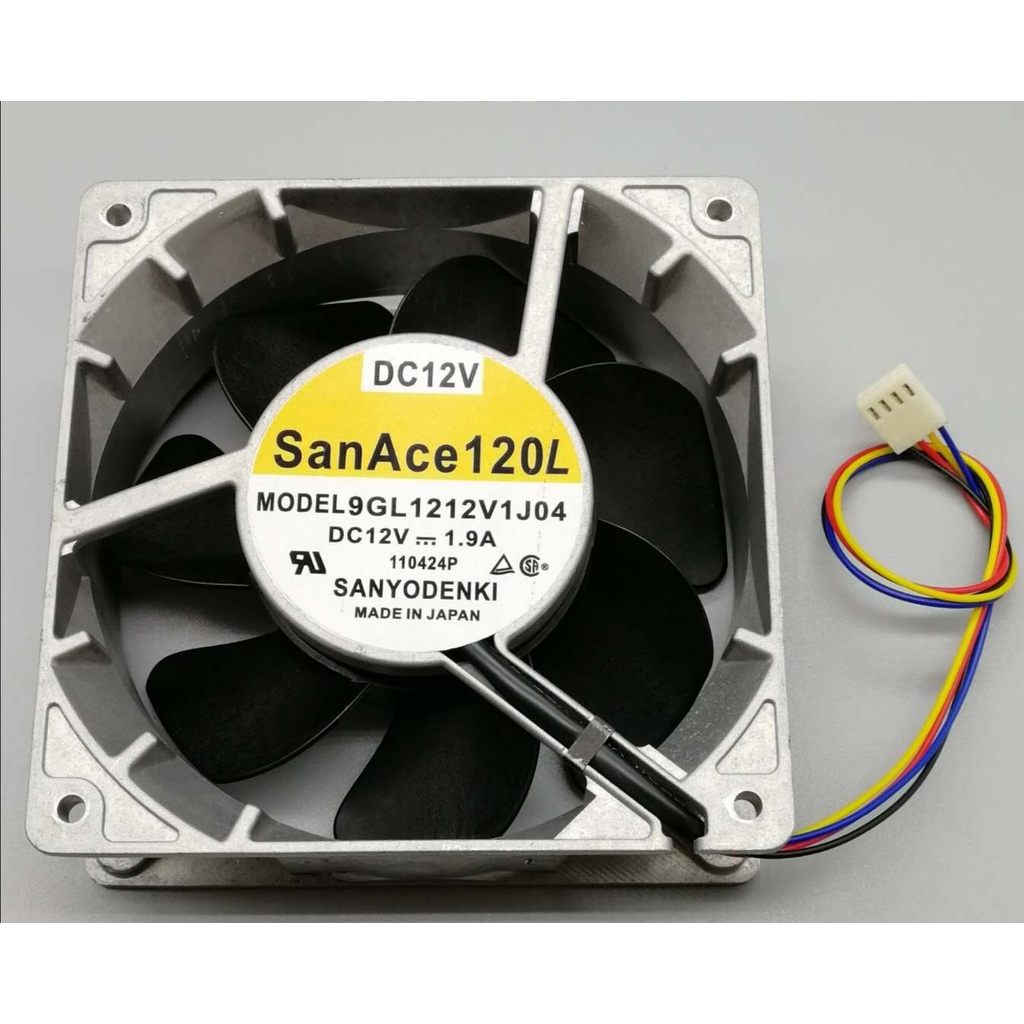 [Radiator] ของแท้ Sanyo San Ace 120L 9GL12V1J04 DC12V 1.9A พัดลมระบายความร้อนปริมาณอากาศขนาดใหญ่