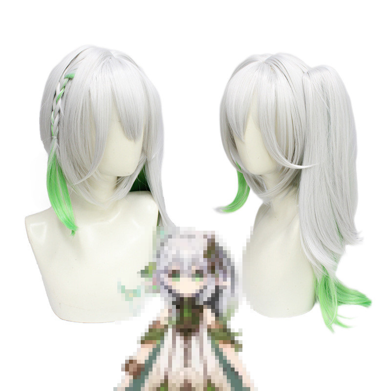 ((สิ่งที่ดีที่ต้องการ) Drift Art Original cos Shensu Yacao God Nasida cos วิกผมซิลิโคนจําลองหนังศีรษ