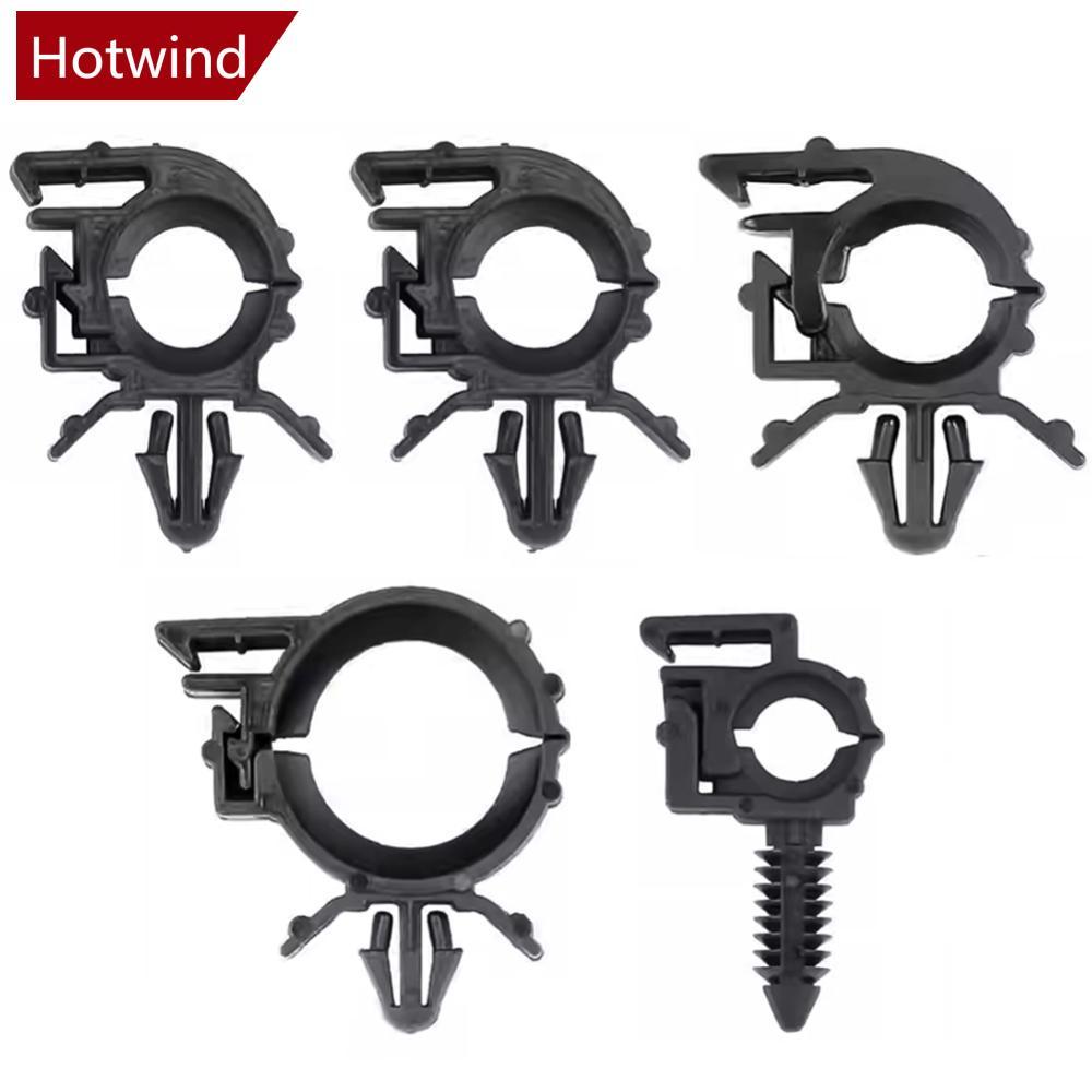 HTT 10 ชิ้นสายไฟรถยนต์คลิป Fastener เส้นทางคงที่ลูกฟูกท่อ Tie Wrap Cable Clamp ท่อน้ํามัน Beam Line 
