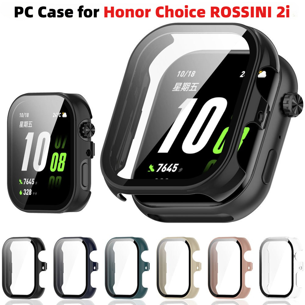 กระจกนิรภัย + เคสพีซี สําหรับ Honor Choice ROSSINI 2i กันชนรอบด้านฝาครอบป้องกันรอยขีดข่วน + ป้องกันหน้าจอ
