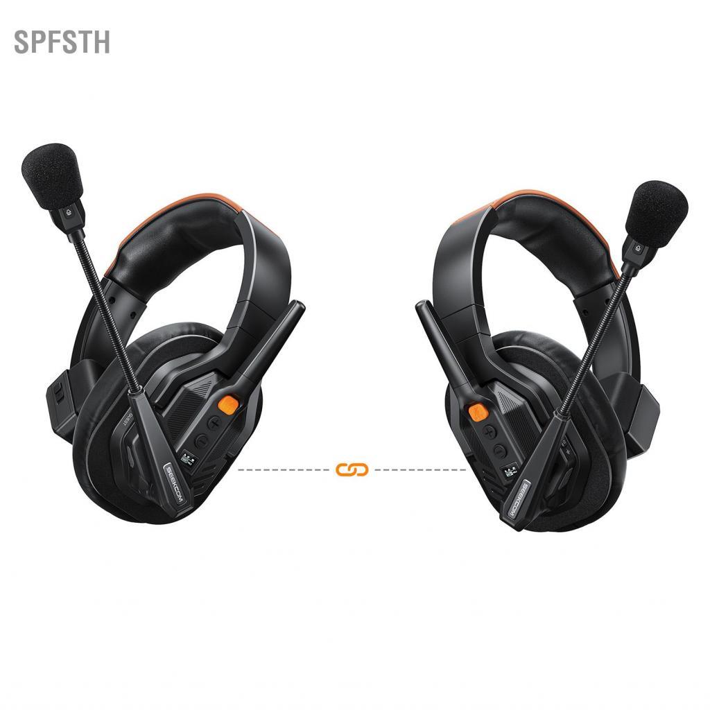 Spfsth Eacam Intercomชุดหูฟังระบบ 2pcs Full Duplexการสื่อสารENCตัดเสียงรบกวนสบาย 24kHz/16bit HD Soun