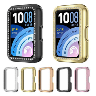 Hollow Diamond PC สําหรับ Huawei Band 11/11 Pro/Huawei Band 10 9 8 Anti Gores ฝาครอบป้องกันหน้าจอกันชนอุปกรณ์เสริมสําหรับ Huawei Band 11