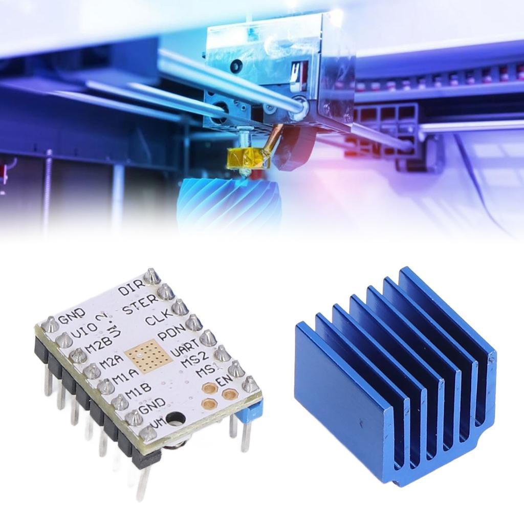 Dsubuy TMC2208 Stepper Motor Driver พลาสติก 1.4A 3D บอร์ดเครื่องพิมพ์พร้อมการดําเนินงานฟรีเสียงรบกวน