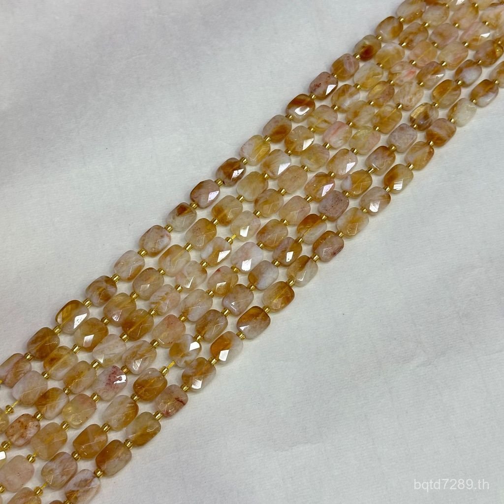 สี่เหลี่ยมผืนผ้าลูกปัดแยก8ตัดพื้นผิวหลวมลูกปัดพื้นผิวทําเองลูกปัดแกะสลักอุปกรณ์10มิลลิเมตรคริสตัลชิ้