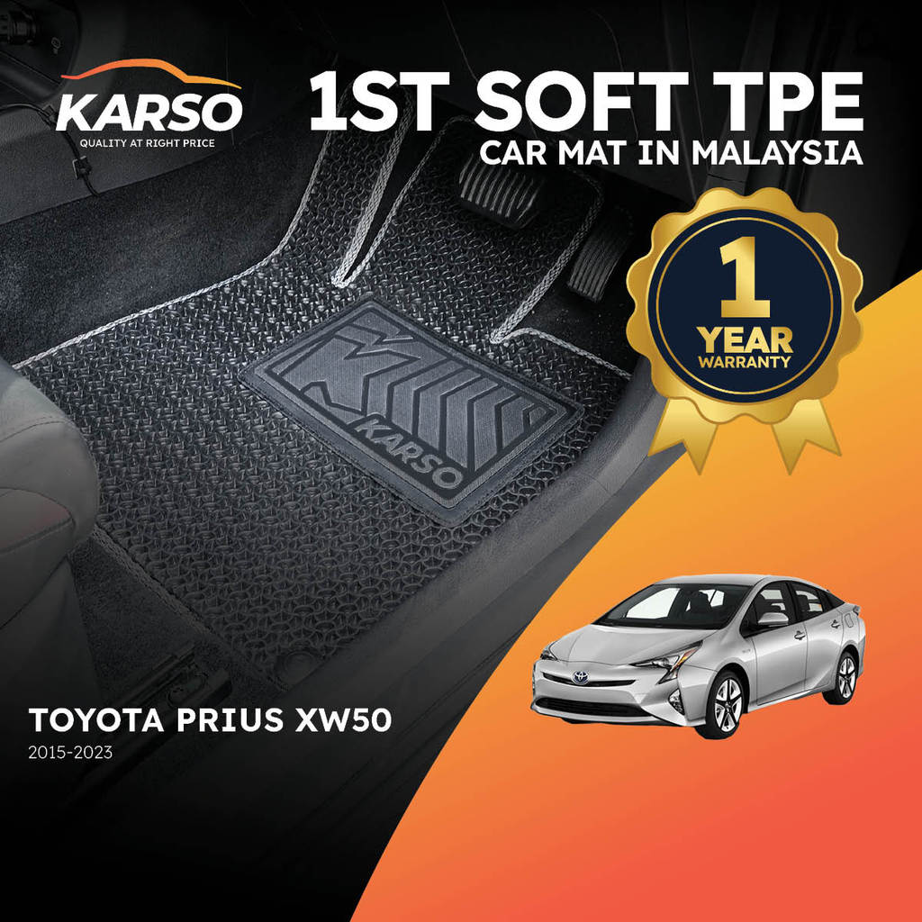 Karso Karpet Kereta พรมรถยนต์ Toyota Prius XW50 (2015-2023)