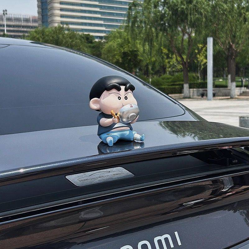 【Ready Stock】 Dry Rice Crayon Small New Decoration Car Trunk Decoration Car outside Car Roof Tail Do