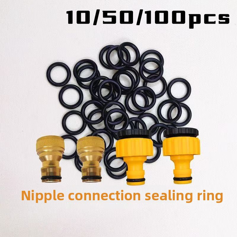 ร้านมิกะ ▏10/50/100pcs Garden ท่อ Quick Connector O-Ring ซีลชุดปะเก็นยางเครื่องซักผ้าสําหรับก๊อกน้ํา Leakproof ซ่อม