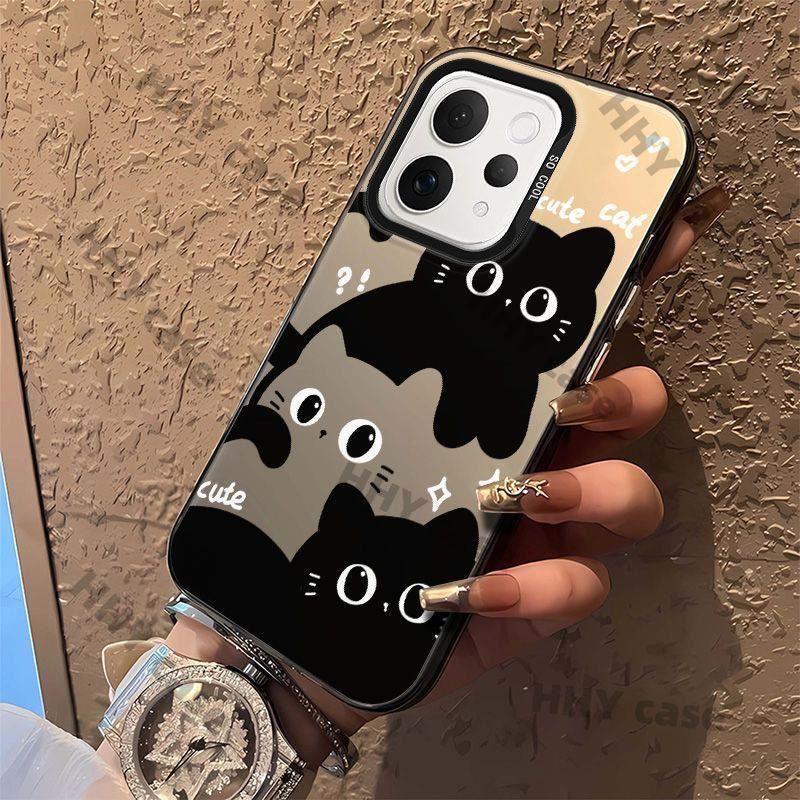 เคส Vivo V70 5G เคส กรณีน่ารักแมวดํา ins สไตล์กันกระแทก รูปที่ 5