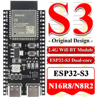 ESP32-S3 Wifi BT โมดูลคณะกรรมการพัฒนาสําหรับ Arduino IDE ESP32-S3-WROOM1 N16R8 N8R2 44Pin Type-C 16MB แฟลช 8M PSRAM ESP32 S3