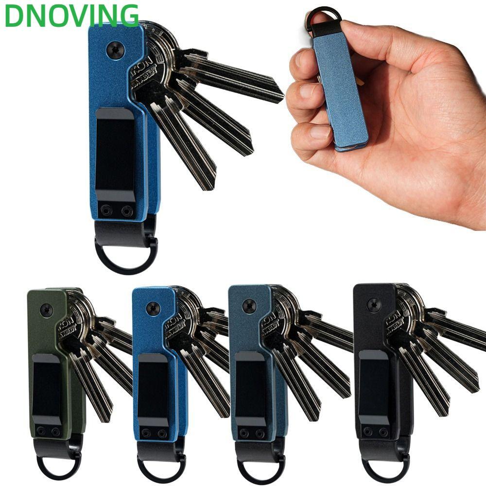 DNOVING Key Organizer, Compact Minimalist Key Holder, 2-5 Keys Metal Keys Bag Outdoor