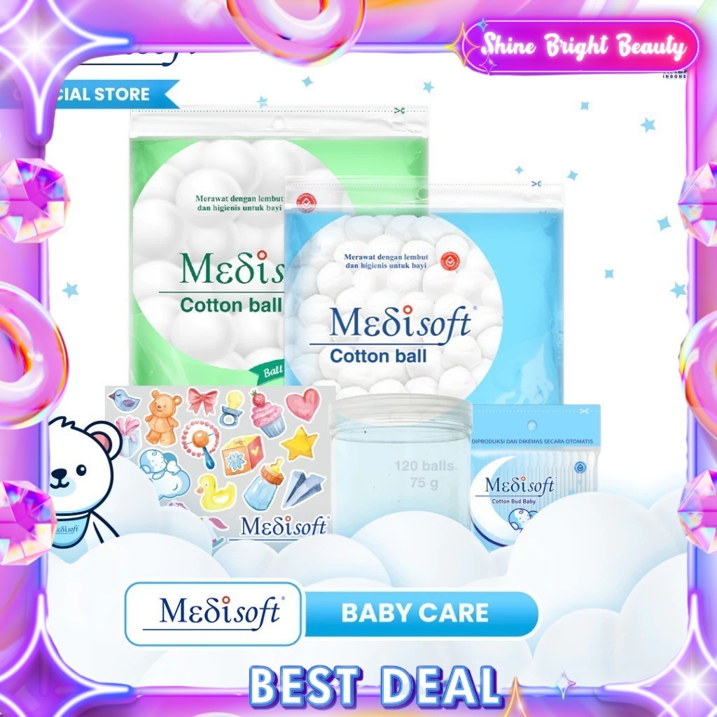 MEDISOFT Cotton Balls & Cotton Buds - สําลีกลม