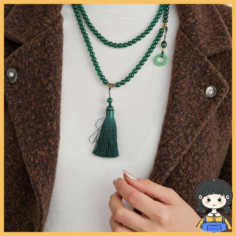 สร้อยคอมุกเซราamicโบราณ สไตล์โบฮีเมีย เครื่องประดับสำหรับผู้หญิง