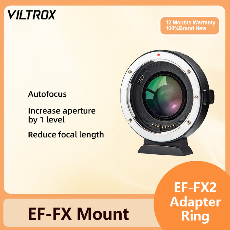 Viltrox EF-FX2 0.71x อะแดปเตอร์บูสเตอร์โฟกัสอัตโนมัติสําหรับเลนส์ Canon EF ถึง FUJIFILM Fuji X-Mount