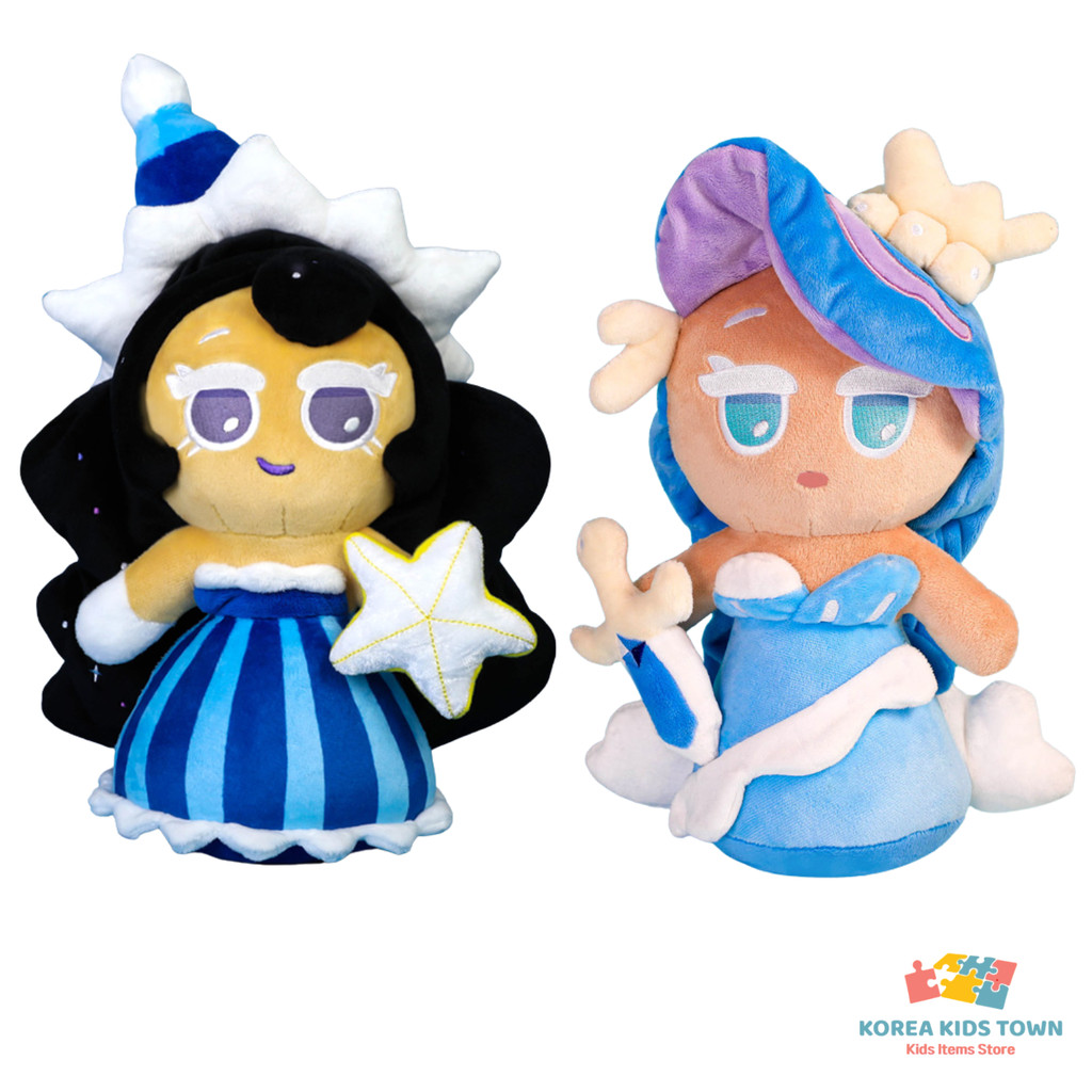 OFFICIAL Cookie Run Kingdom Sea Fairy Cookie / Moonlight Cookie Plush Doll