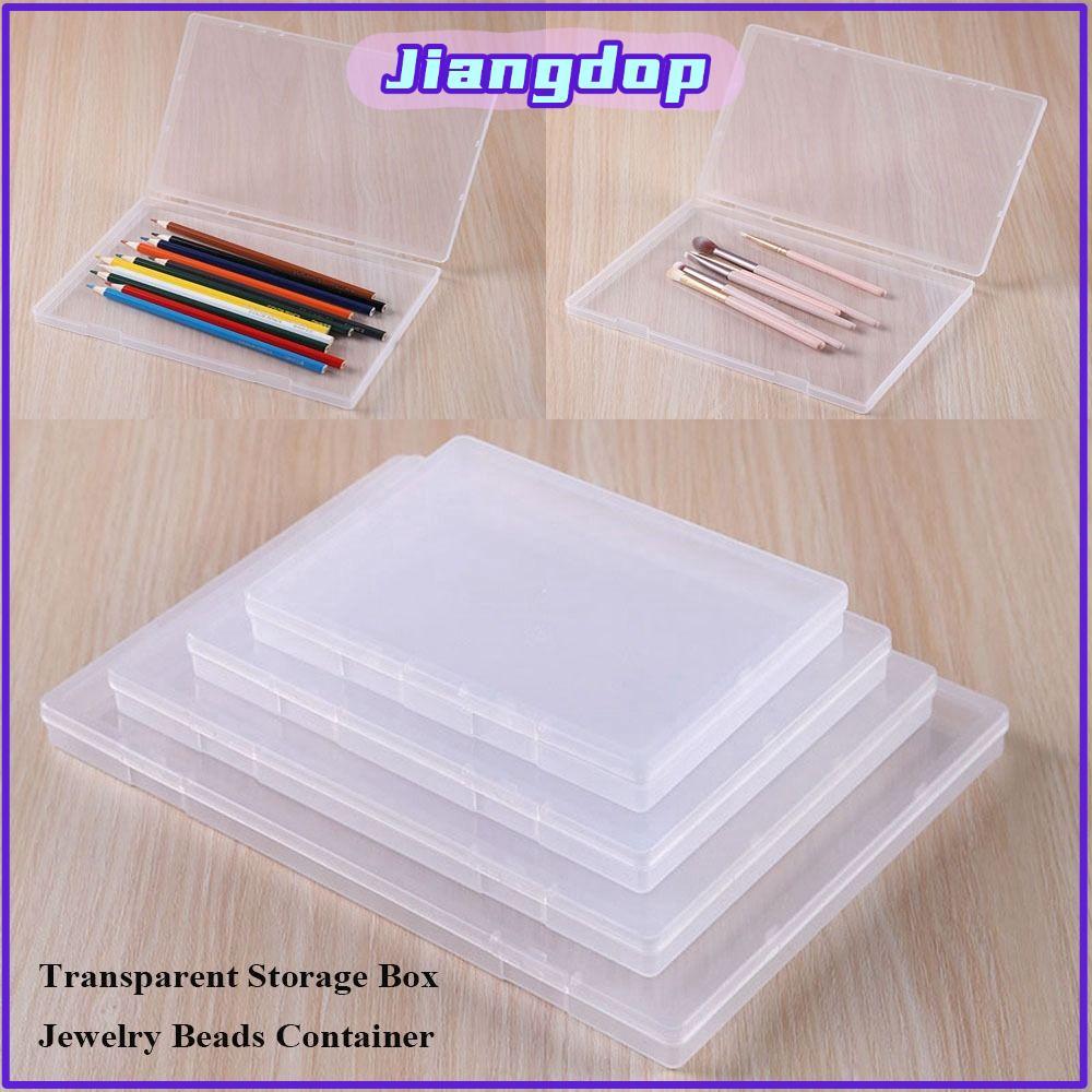 JIANG กล่องเก็บของโปร่งใสพลาสติก Sundries Organizer Square สินค้าขนาดเล็ก