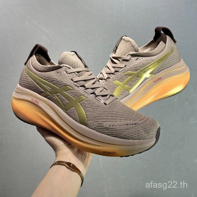 Asics Asics Gel-Nimbus 27 ผู้ชายผู้หญิงรองเท้าวิ่ง Gel-Nimbus 26 Cushioning กีฬาน้ําหนักเบารองเท้า T