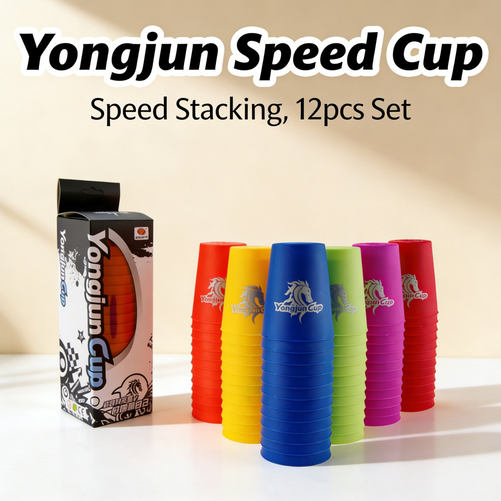 Yongjun Cup 12 ชิ้น/เซ็ต Stacking Speed Flying Stacking Cup