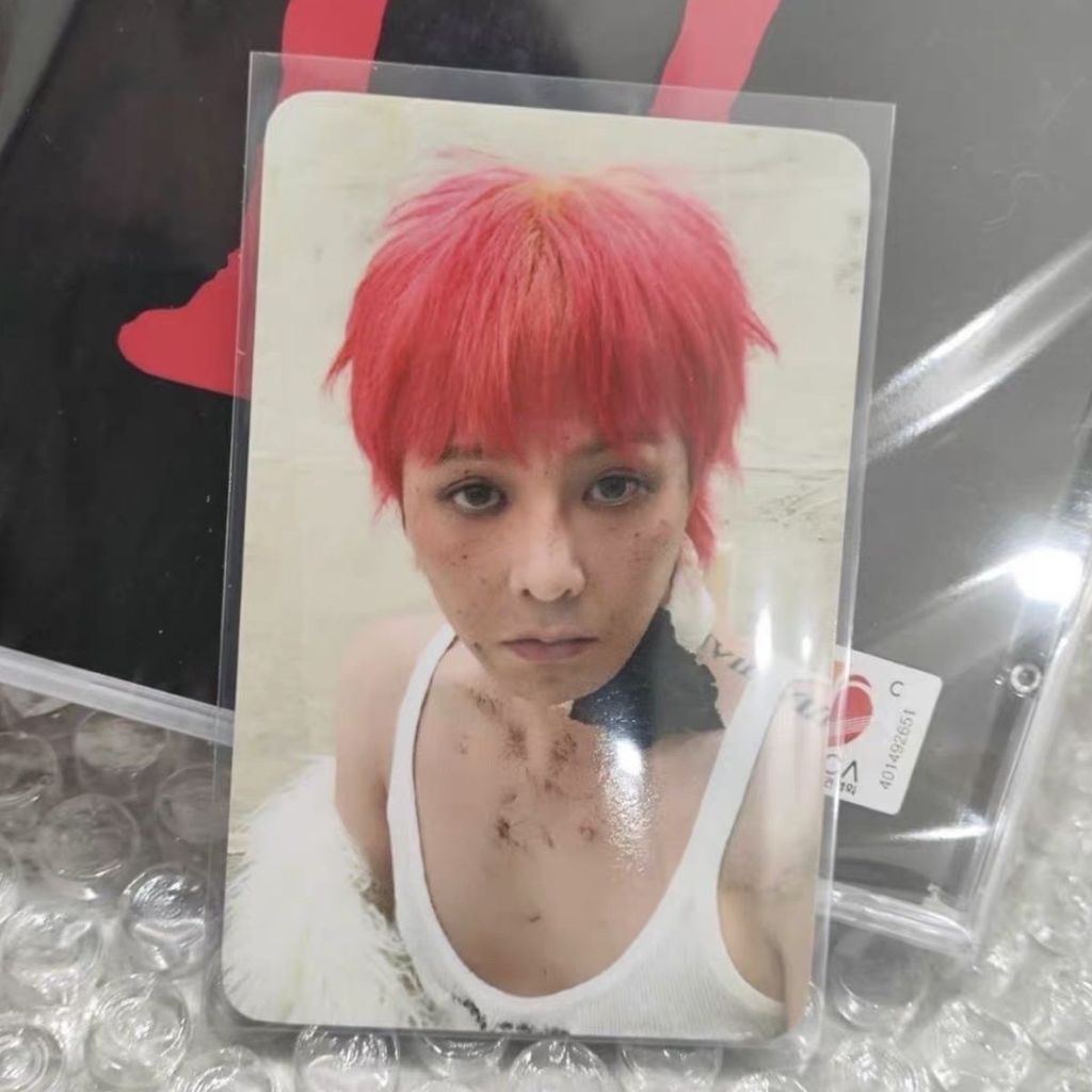 Bigbang G-DRAGON G-DRAGON GD Photocard wm Pink DRAGON Regular Three-First Launch Bonus
