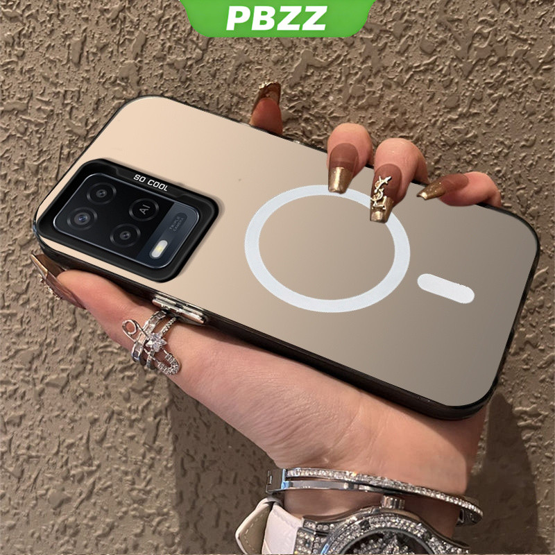 PBZZ FOR เคส สําหรับปลอก OPPO A54 4g เคสโทรศัพท์ เคสแข็ง TPU Protector Smooth กันกระแทก ดีไซน์ใหม่ ความงาม ดึงดูดแม่เหล็กไร้สาย CYBSWX01