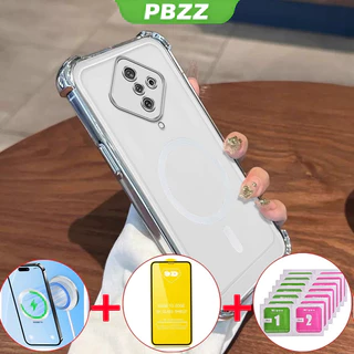 PBZZ [4 in 1] ด้วยกระจกนิรภัยกรณีสำหรับ VIVO S1 Pro VIVO S1โทรศัพท์ปลอก softcase ซิลิโคนกันกระแทกปกการออกแบบใหม่ความงามล้างไร้สาย sjmbs01