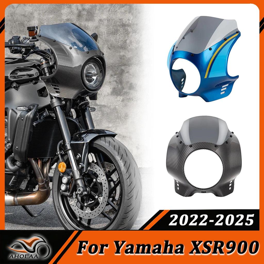 สำหรับ Yamaha xsr XSR 900 XSR900 ฝาครอบไฟหน้ากระจกหน้ารถ Fairing ไฟหน้ากระจกบังลม 2022-2025