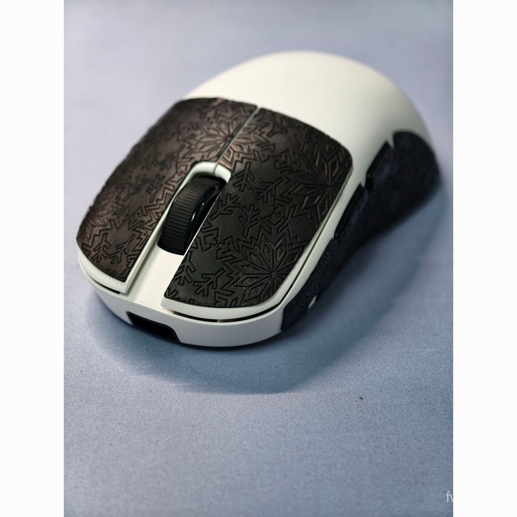 ยอดนิยม ATK U2 Universal Mouse สติ๊กเกอร์กันลื่น Black Snowflake Polyurethane 0.45mm
