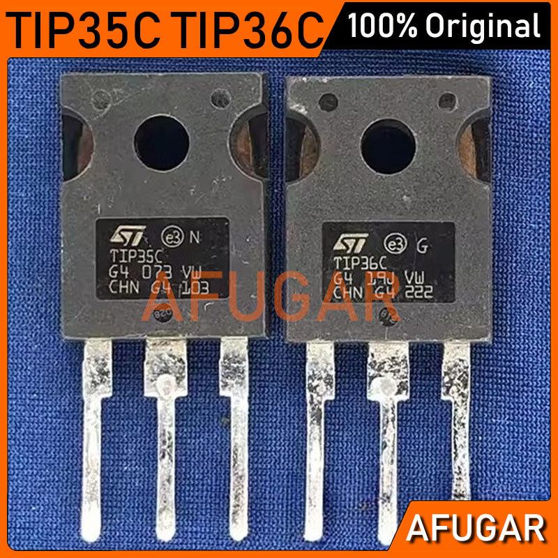 [การประกันคุณภาพ] 5 คู่(TIP35C+TIP36C) TIP35C W TIP35CW TIP36C W TIP36CW ST TO-247 เครื่องขยายเสียงม