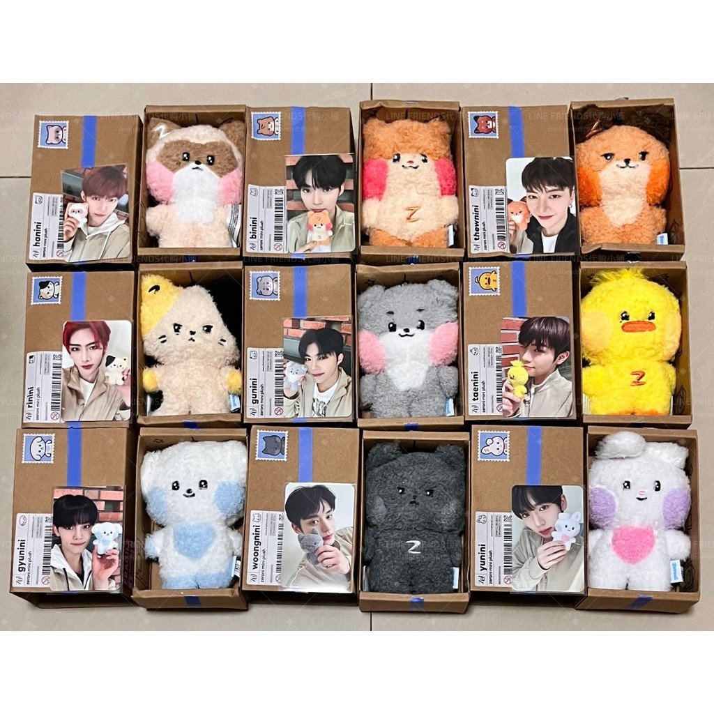 [In stock] zb1 minini woongnini plush toy box doll zeroni tag zb1 zerobaseone zeroni XPOI
