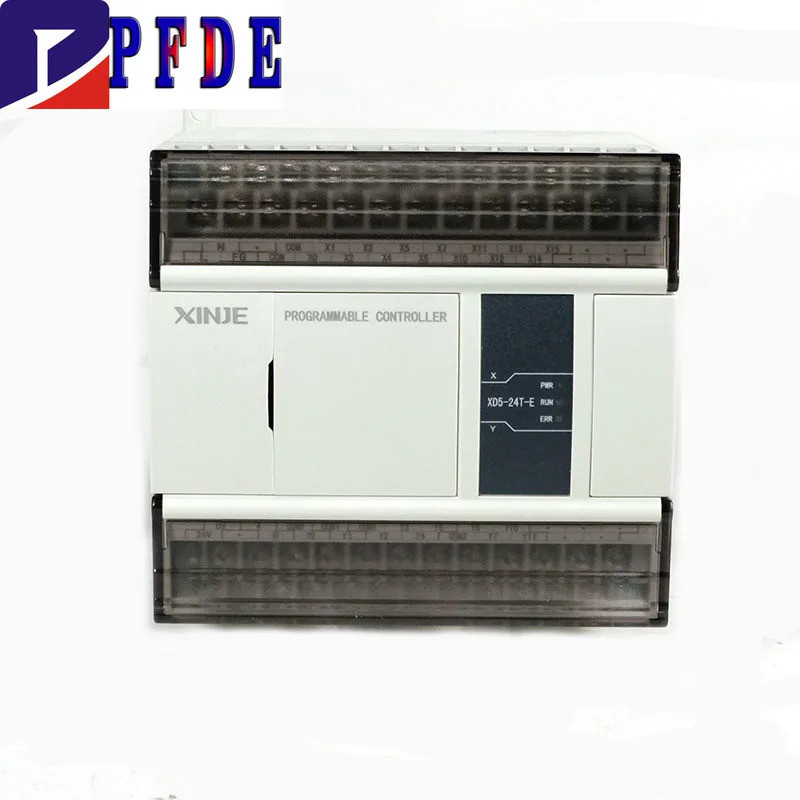 XINJE XD5 Series XD5-24T-E AC220V 14DI 10DO ทรานซิสเตอร์เอาต์พุต Enhanced PLC อุตสาหกรรมควบคุมในกล่อ